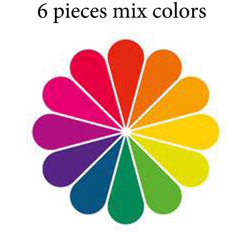 6 stycken blandar färger