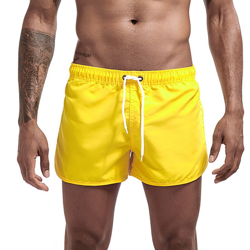yellow swimsuit men