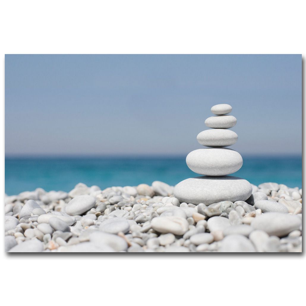 Nicoleshenting Zen Stone Meditation Art Silk Poster 13x 24x36 Inch Buddha Picture For Room Wall Decor 004 From Goodcomfortable 5 26 Dhgate Com