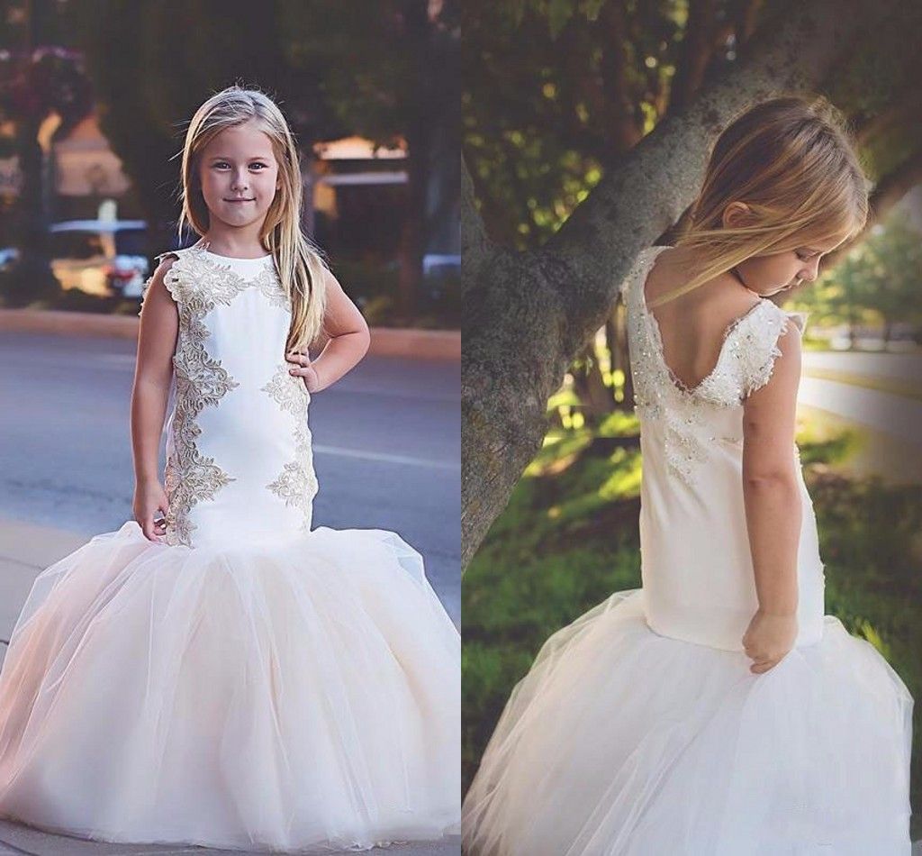 mermaid style dress for little girl