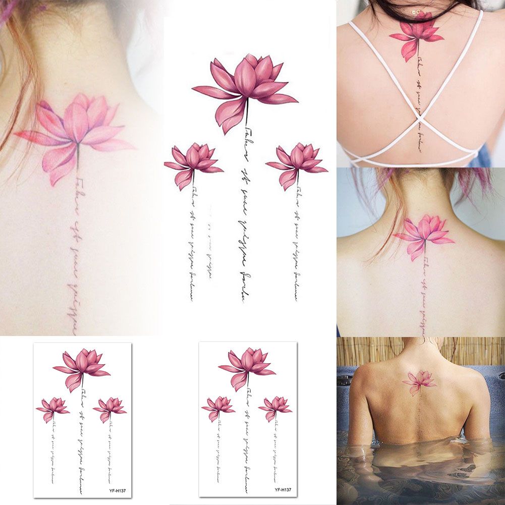 3D Plant Flower Tattoo Sticker Flower Arm Big Picture Tattoos Sticker Tattoo  Men and Women Waterproof