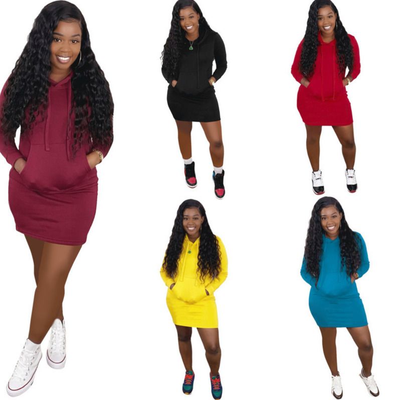hooded sweater dresses women's