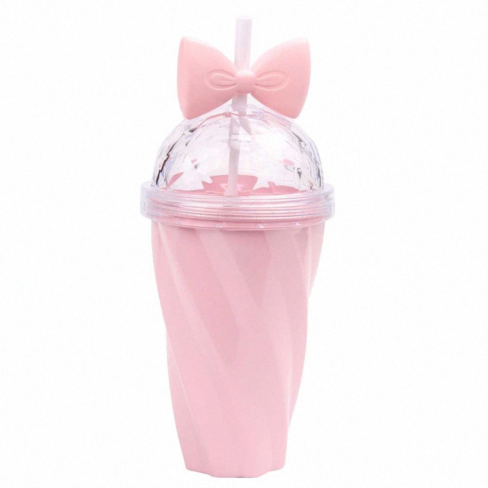 2021 Straw Water Bottle Bowknot Plastic Twisted Candy Color Portable Drinking Cup For Girls Kids 0ipm From Dianxinkai 33 98 Dhgate Com
