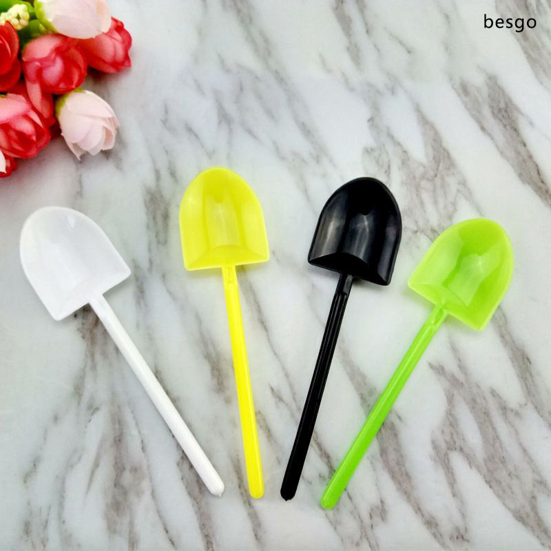 2021 Disposable Potted Spoons Ice Cream Scoops Plastic Ice Cream Scoop