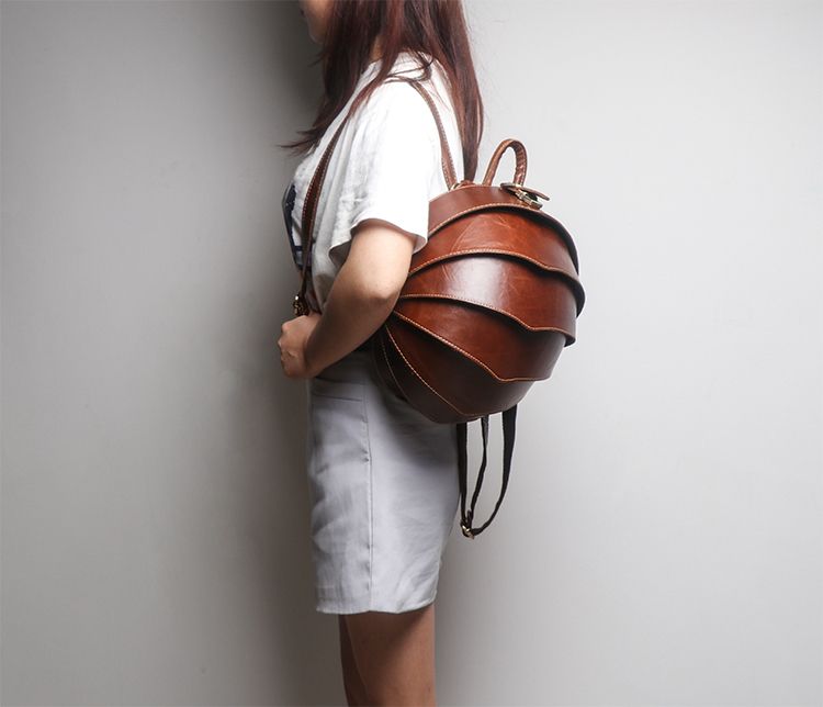Beetles Style Women's Leather Backpack Travel School Bag Rucksack Shoulder Bag 