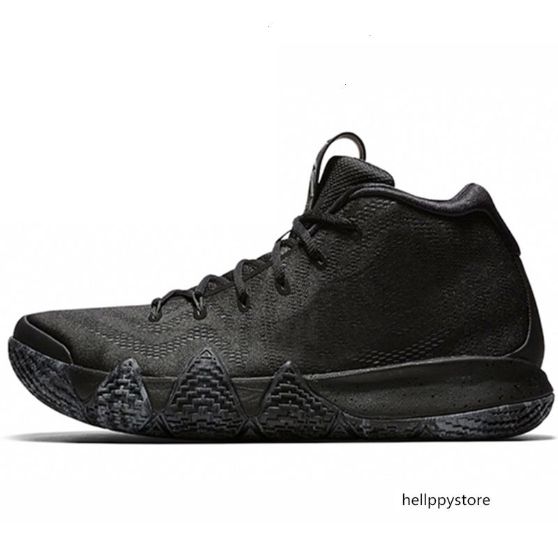 all black kyrie 4s