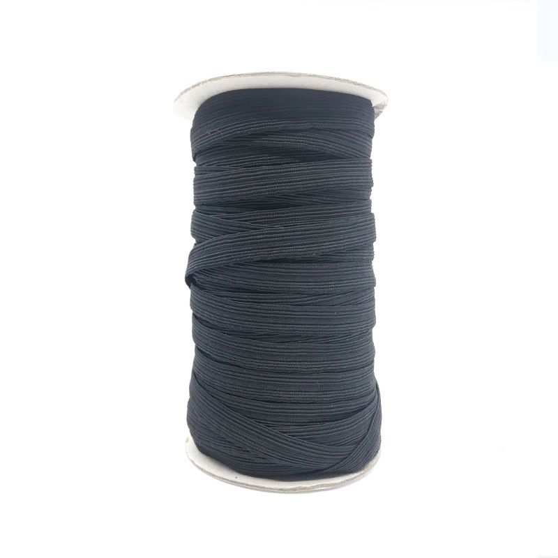 black elastic rubber bands