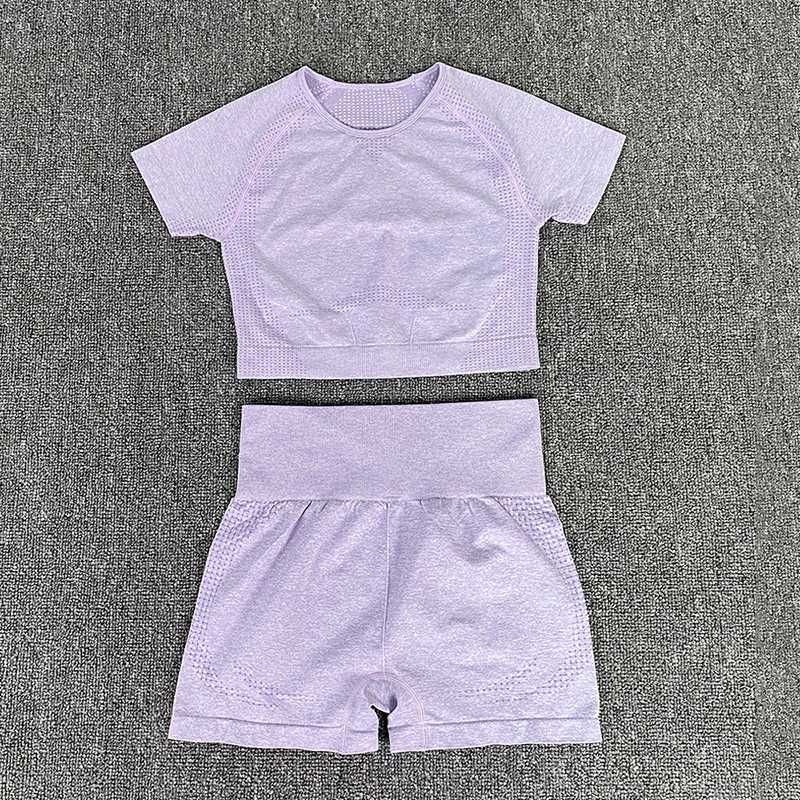 Short chemise violet