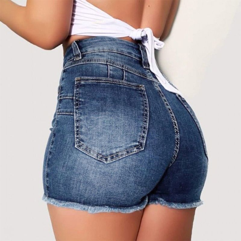 Ripped Hole Women High Waist Denim Shorts Stretch Thin Hip Package Jeans Shorts Summer Female Bodycon Short Pants Plus Size 3xl From Peanutoil 18 18 Dhgate Com Ripped Hole Women High Waist Denim Shorts Stretch Thin Hip Package Jeans Shorts Summer Female Bodycon Short Pants Plus Size 3xl From Peanutoil 18 18 Dhgate Com