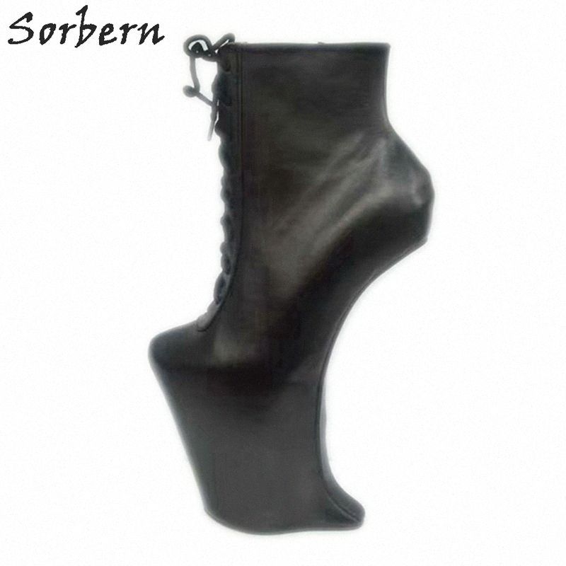 Custom Short Boot Heelless Sexy Fetish 