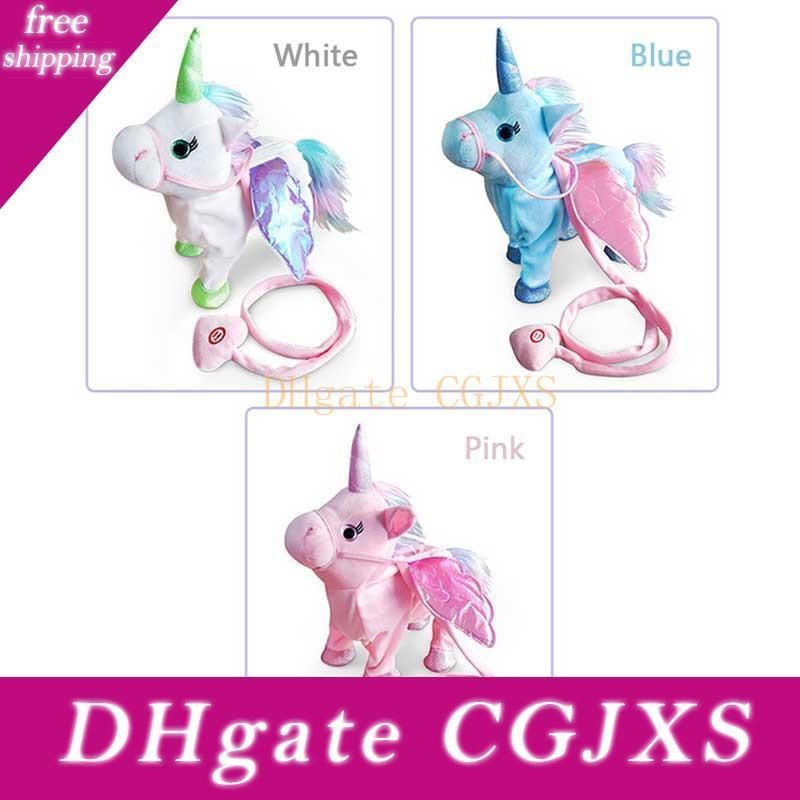 electric walking unicorn plush toy