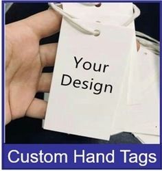 Tags de mão personalizadas