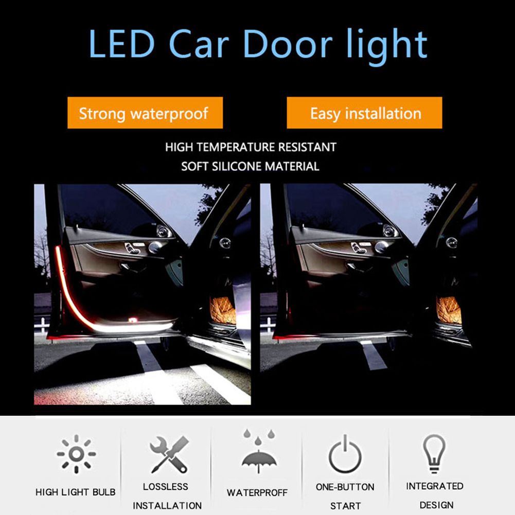Car Door Open Warning Light Flashing Led Light With Anti Collision Safety Device Front And Rear Safety Warning Lights