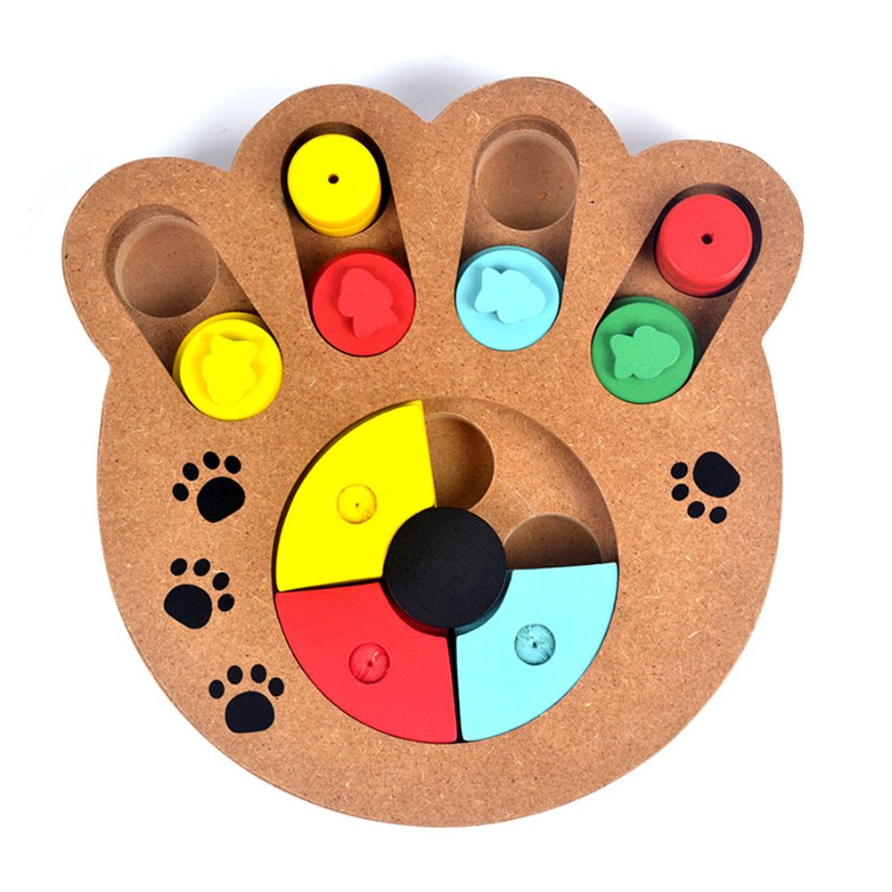 wooden dog puzzle