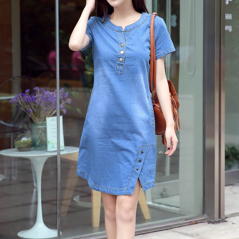 thin denim dress