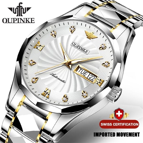 Swiss Brand OUPINKE Luxury Men Watches Automatic Watch Mens 
