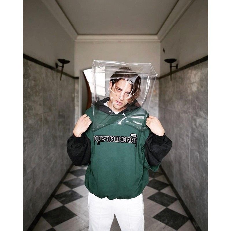 gosha rubchinskiy layered moletom com capuz