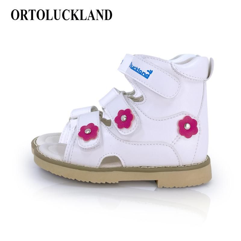 white orthopedic sandals