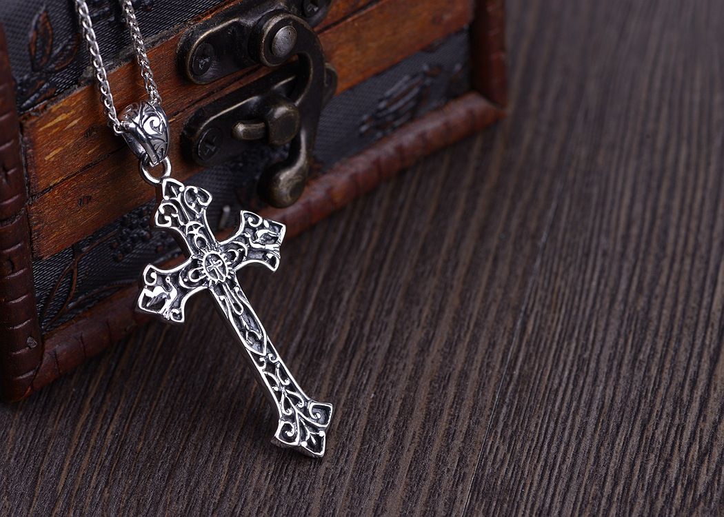 Jesus Christ Cross Pendant 925 Sterling 