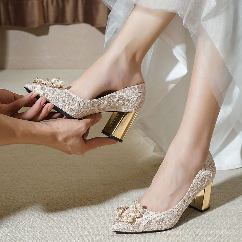 Wedding Shoes 2020 New Winter Wedding Low Heel 3cm Pregnant Bride Shoes Sequin Wedding Dress Crystal Heels Womens Shoes Aliexpress