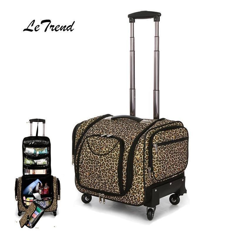 cosmetic luggage on wheels