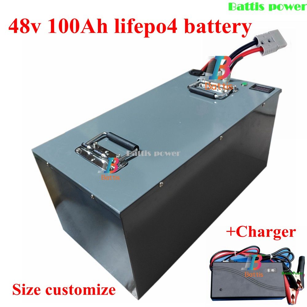 48v 100Ah Lifepo4 Battery Pack 100ah High Capacity 250A Discharge Solar  System 48V 4000W 5000W Inverter + 58.4v Charger From Liuzedong3333,  $1,955.78