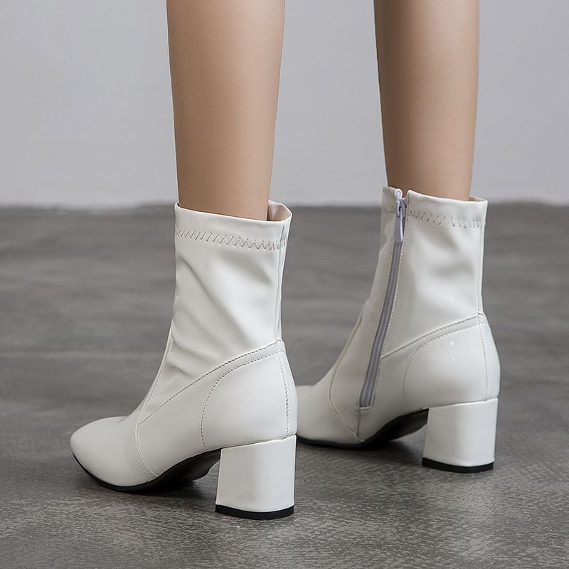 ladies boots white