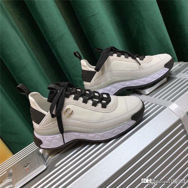 Compra Terciopelo Piel De Becerro De Fibras Mixtas De La Señorita Mujeres  Marfil Zapatos Del Diseñador De Lujo Zapatillas De Deporte De Los Hombres De  Moda Casual Tamaño De La Parte Superior