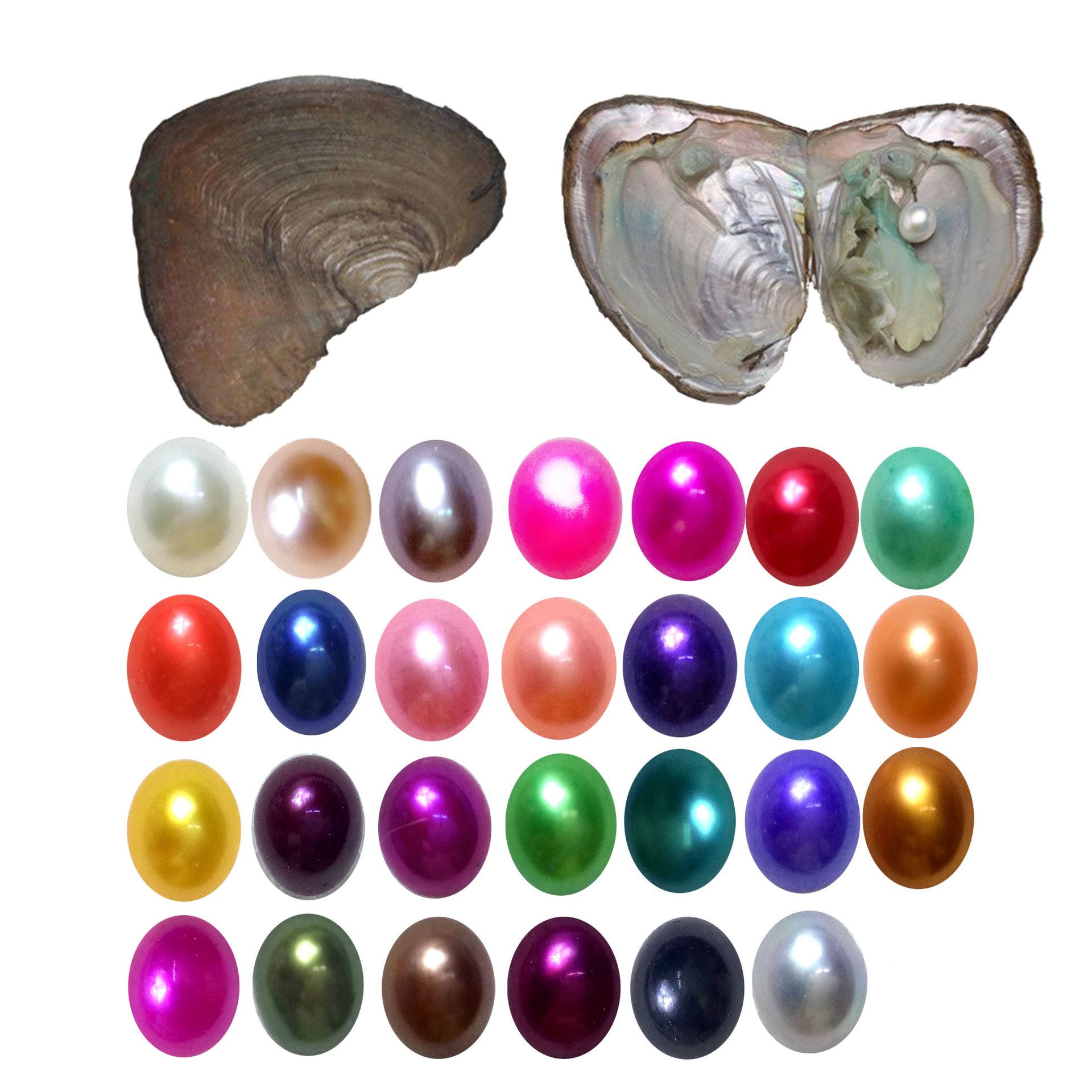 2021 Wholesale Oysters With Dyed Natural Pearls Inside Pearl Party