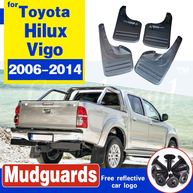 unids Flaps barro salpicaduras de salpicaduras para Toyota Hilux Vigo 2006-2014 Guardabares