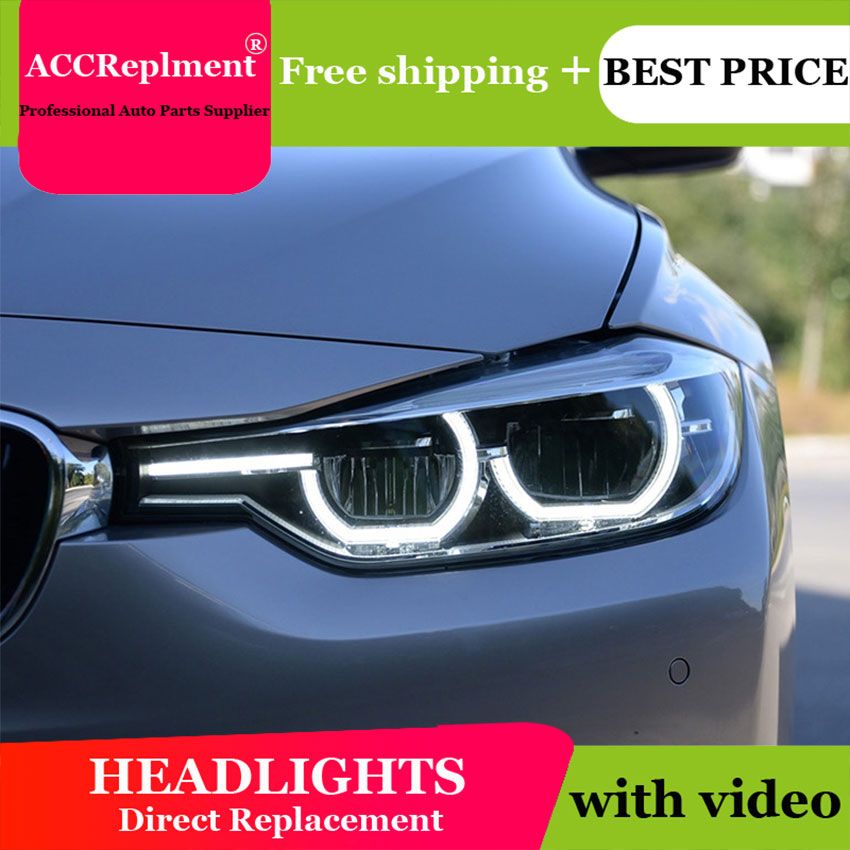 21 Car Styling For Bmw 3 Series F30 Headlights U Angel Eyes 13 15 Led Light Bar Q5 Bi Xenon Lens Bulb Projector From Ruxian1 1 956 59 Dhgate Com