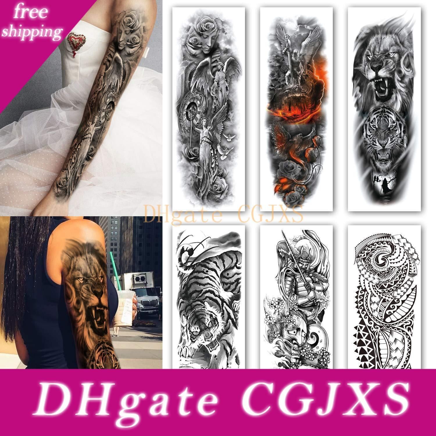 Su Gecirmez Gecici Dovme Etiket Kafatasi Kafa Tam Kol Sahte Tatto Flas Dovme Kollu Buyuk Boyutu Icin Tatouage Erkek Kadin Bayan Siparis Dovme Ve Vucut Sanati Home Baslamatoptan Buzz