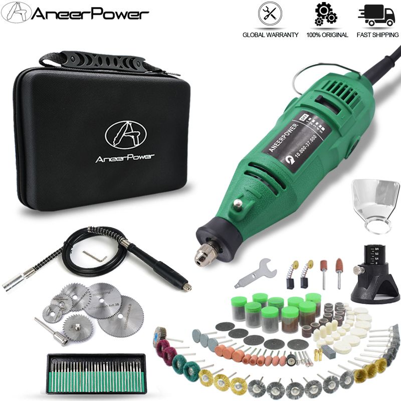 10.000 a 30.000 RPM Dremel Mini amoladora eléctrica herramienta rotatoria 5 taladro de