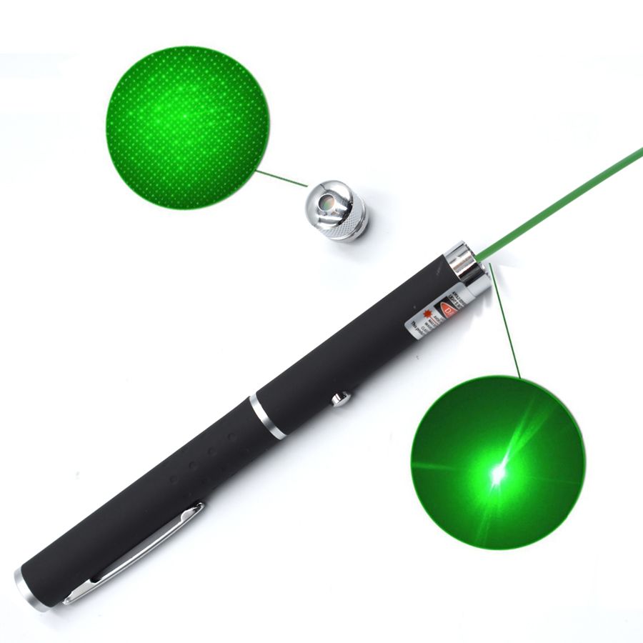 2 In 1 Laser Pointer Pen 5mW 532nm With Star Cap Powerful Teaching