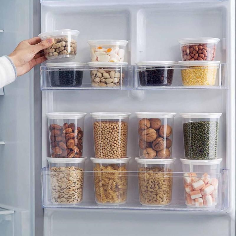 Compre Botellas De Almacenamiento Tarras De Frascos Otro Casa Contenedores De Cocina Clear Plastic Container Candy Jar Botella Sellada Frigorífico Organizador A 12 46 Del Kunnylight Es Dhgate Com