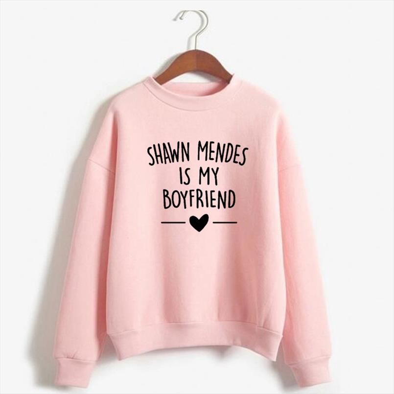 Compra Shawn Mendes Sudaderas Con Capucha De Las Mujeres De Los Hombres De  Harajuku Otoño Invierno Sudadera Shawn Mendes Es Mis Novios Impresa Letra  Ocasional De La Camiseta Barato | Entrega Rápida