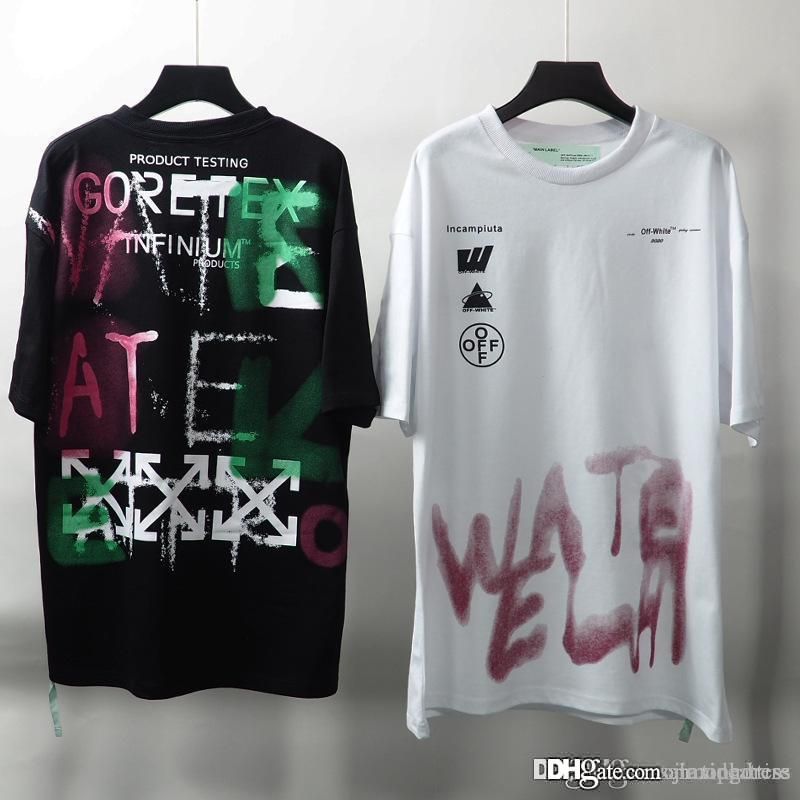 New Men Summer Casual T Shirts Graffiti Letter Printing Tees Unisex Fashion Short Sleeves Cotton Shirts Male Tops Design And Buy T Shirts Tee Shirt Online Shopping From Tideattire 27 49 Dhgate Com
