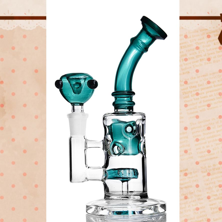 Best Glass Bongs Klein Recycler Oil Rigs Water Pipe Shower Head Perc