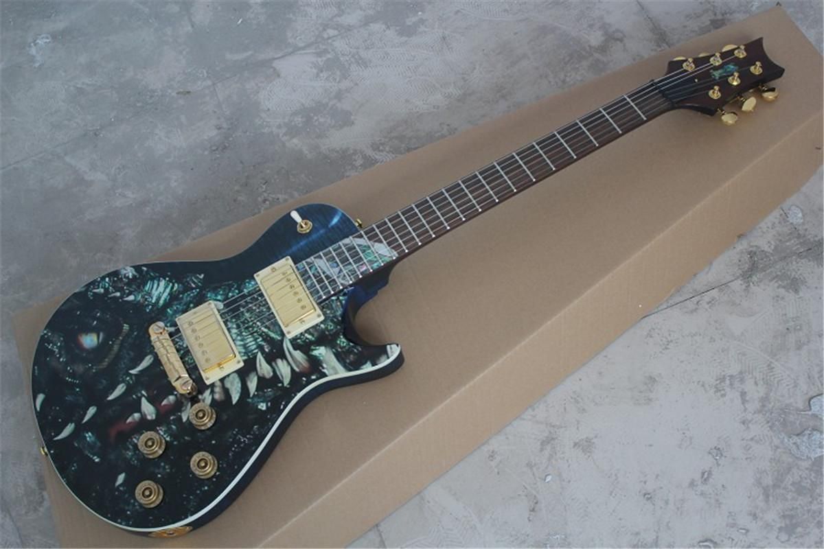 Acheter Custom Shop Dragon Top Anniversaire Guitare Electrique Chine Avec Dragon Signature In The Headstock De 2 58 Du Jiashigangwan999 Dhgate Com