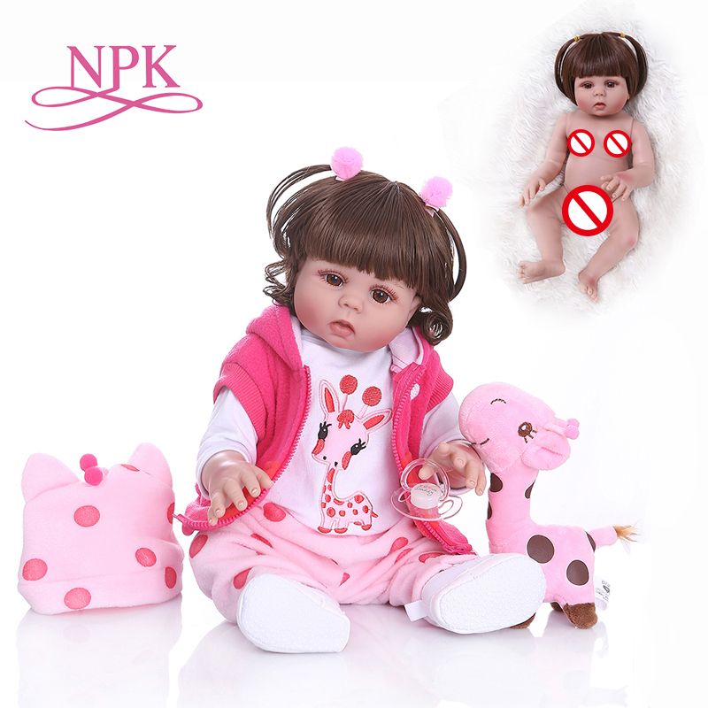 Compre El Envío De Brasil NPK 48cm Bebe Bebé Reborn Niño Muñeca De La Muchacha De Todo El Cuerpo Del Juguete Del Baño Del Bebé De Vinilo Resistente Al Agua Anatómicamente Correcta