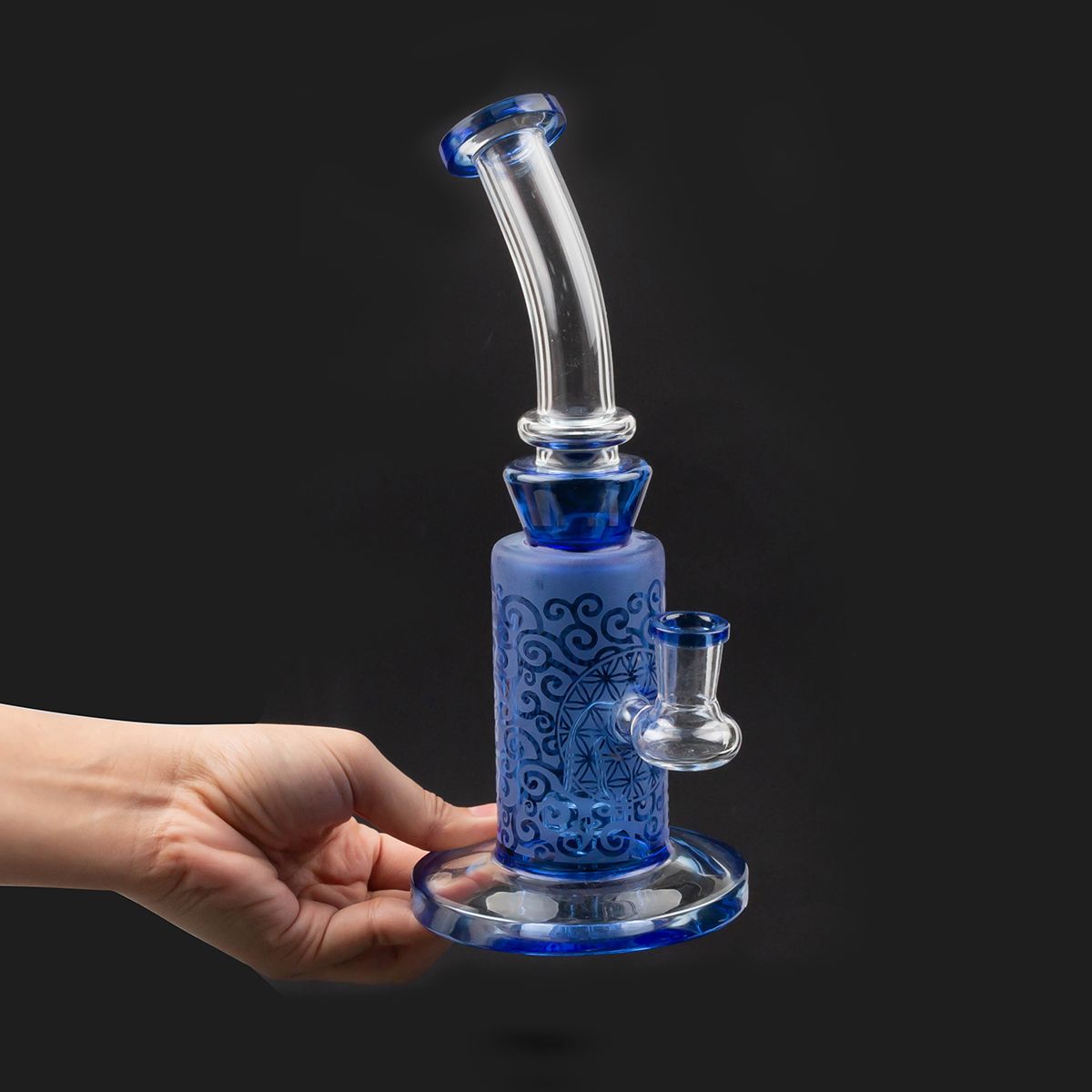 Bong 10/" 5mm Thick Design USA Tobacco Water Pipe Hookah Bee