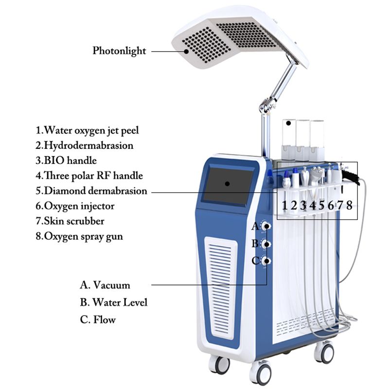 9IN1 Diamond Microdermabrasion Remove Blackheads Water Dermabrasion Water Peeling Hydra Facial