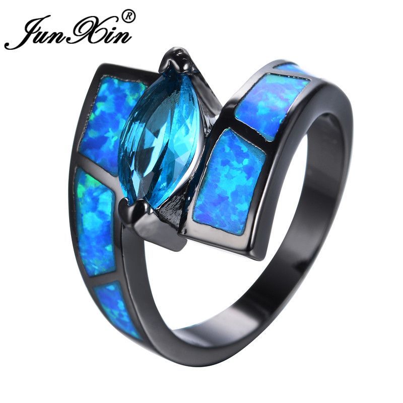Blauwe opaal ringen