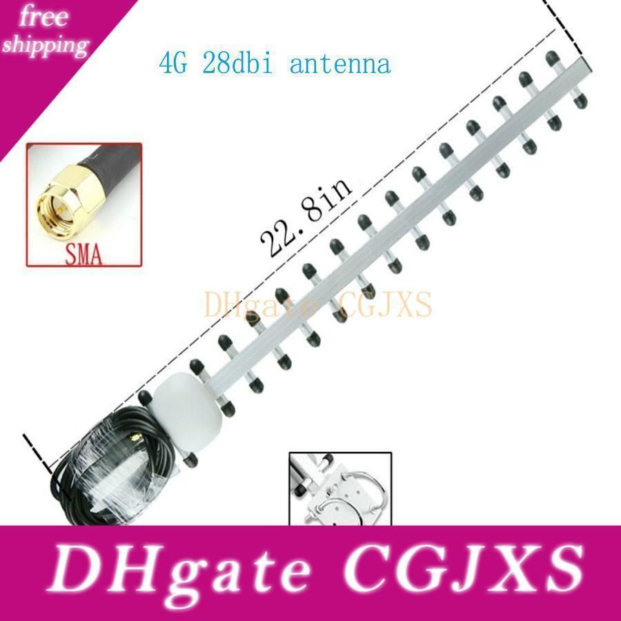 Compre 4g Antena Yagi Antena 28dbi 4g Lte Sma Bnc Macho Tnc Rp Sma Hombre Al Aire Libre Direccional Booster Amplificador Modem Rg58 1 5m T200608 A 21 85 Del Lailielai Dhgate Com