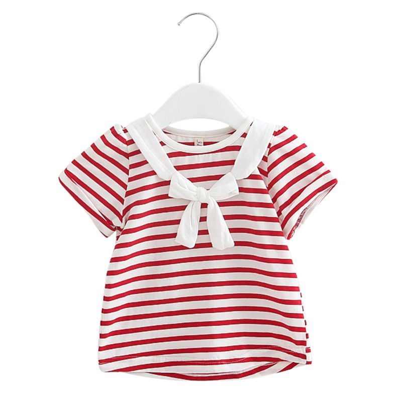 red striped school summer dress