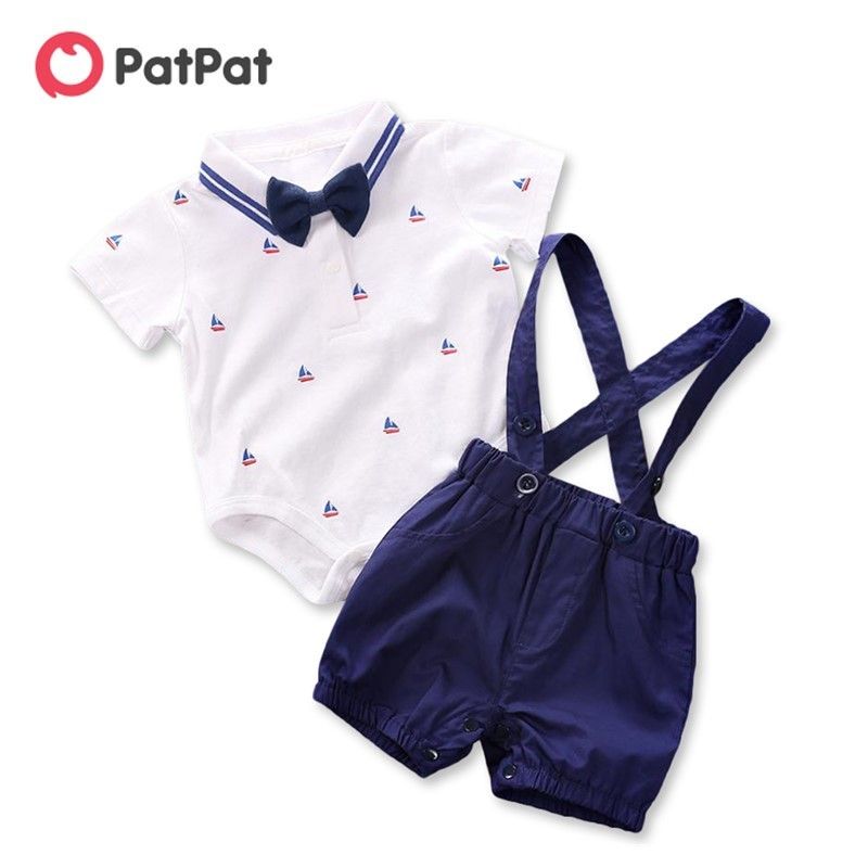 Acquistare Patpat 2020 Nuovo Arrivo Di Estate Dei Neonati 0 1 Anni  Gentlemanly Anchor Di Stampa Superiore E Della Bretella Shorts Insiemi  Vestiti Del Bambino Y200807 Economico | Consegna Veloce E Qualità |  It.Dhgate