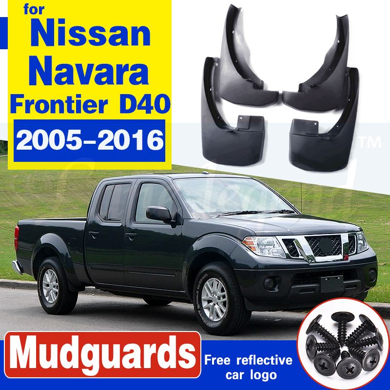para Nissan Navara D40 Frontier Bruto 2005 ~ 2016 Mud coche Guardabarros trasero