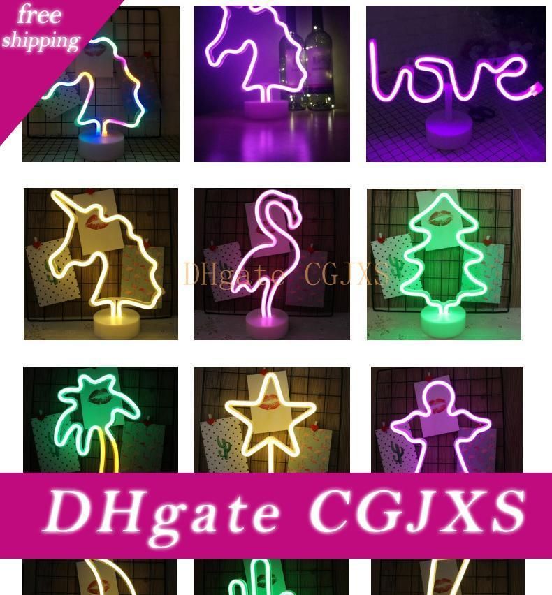 2020 Usb Batterry Type Rainbow Led Neon Light Sign Holiday Xmas Party Wedding Decorations Kids Room Home Decor Flamingo Moon Unicorn Neon Lamp From Ttuuxxtt 16 76 Dhgate Com