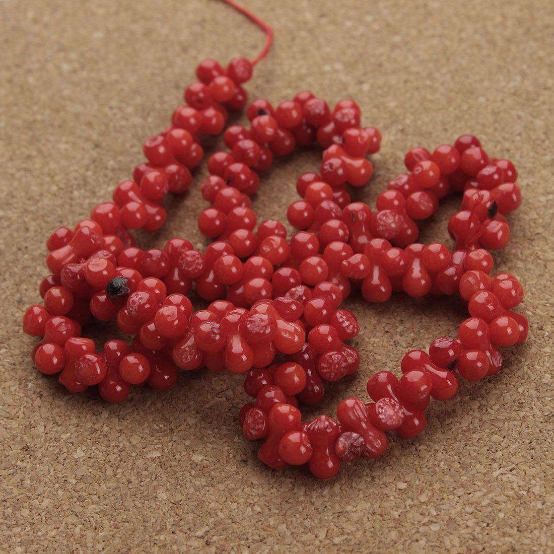 synthetic coral beads