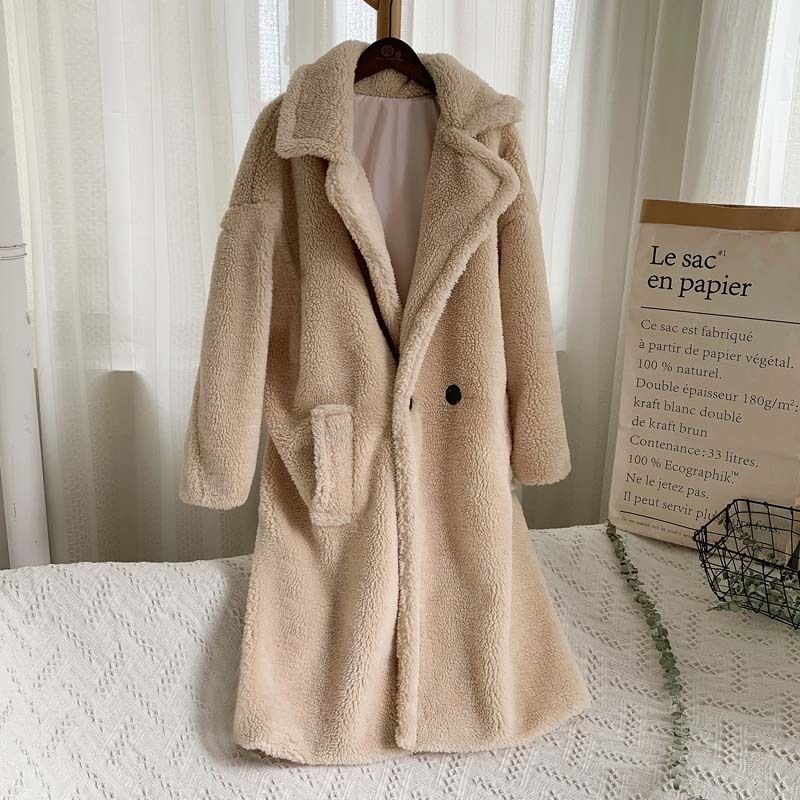 Coat beige orsacchiotto